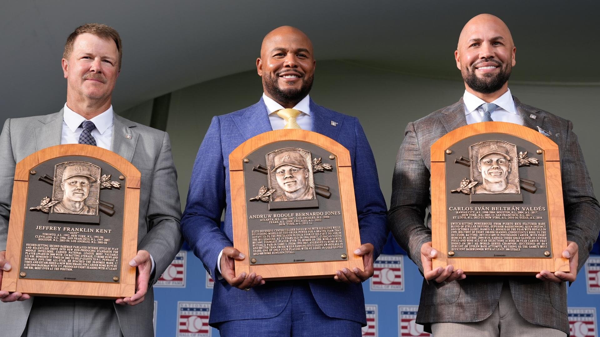 Kent, Beltran and Jones share gratitude after HOF inductions