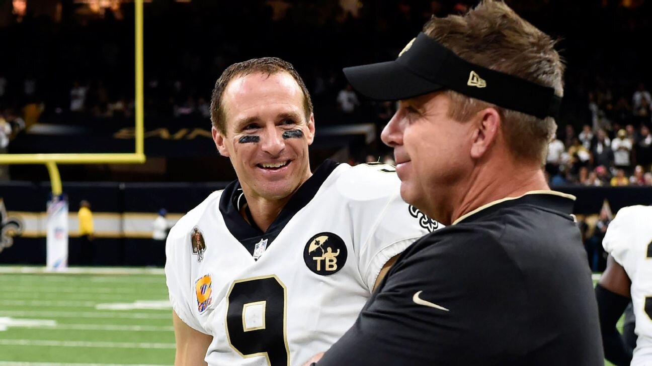 Sean Payton tearfully accepts Drew Brees' invitation to introduce QB for HOF