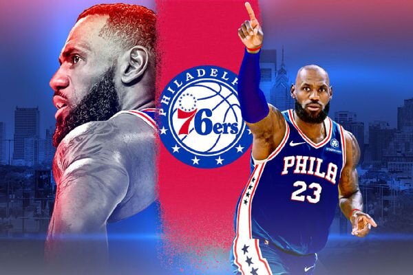 76ers celebrate LeBron James' arrival with coronation fit for King