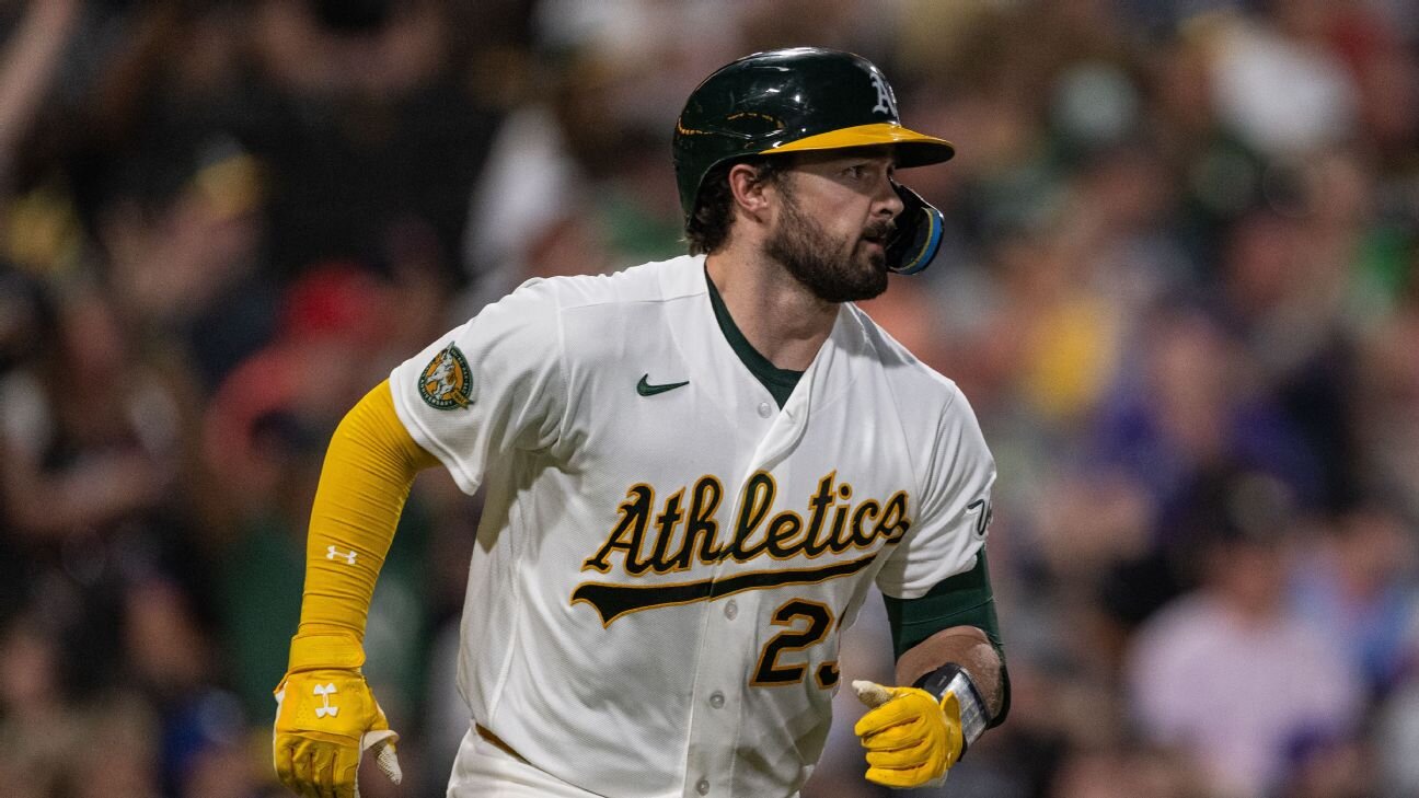 Sources: Athletics' Shea Langeliers has torn meniscus