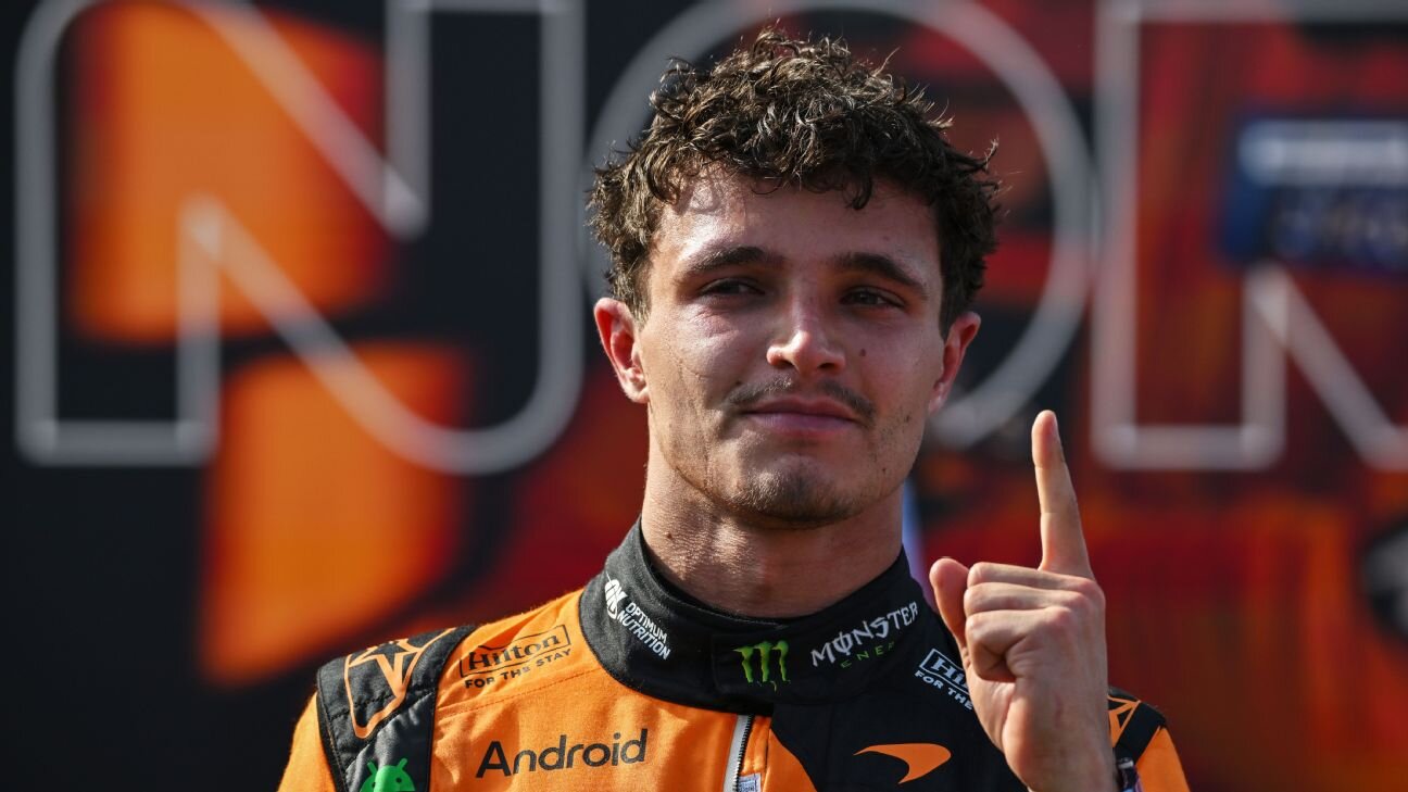 Lando Norris takes first victory of the season in upgraded McLaren at Hungarian Grand Prix