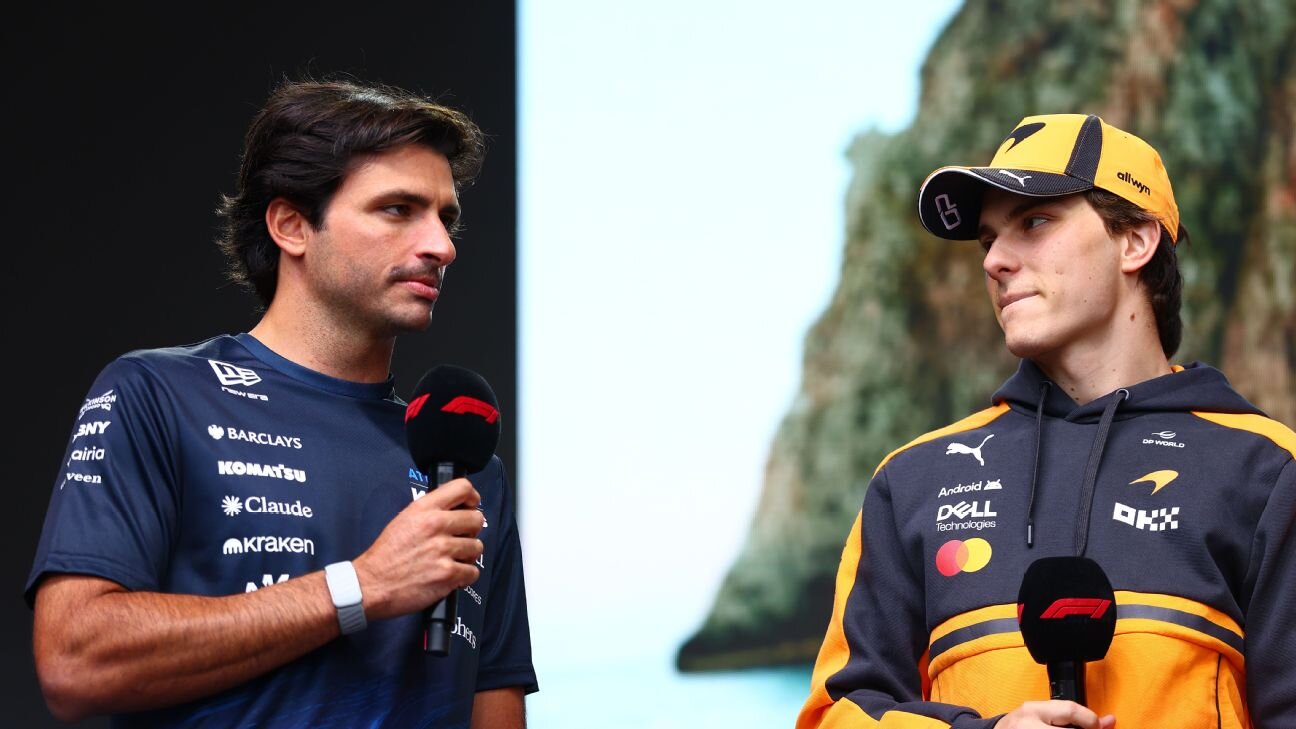 Oscar Piastri: Carlos Sainz needs to 'look in the mirror' after 'unacceptable' collision