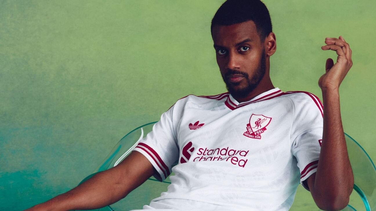 Liverpool's retro 2026-27 away kit features patterns of old match tickets
