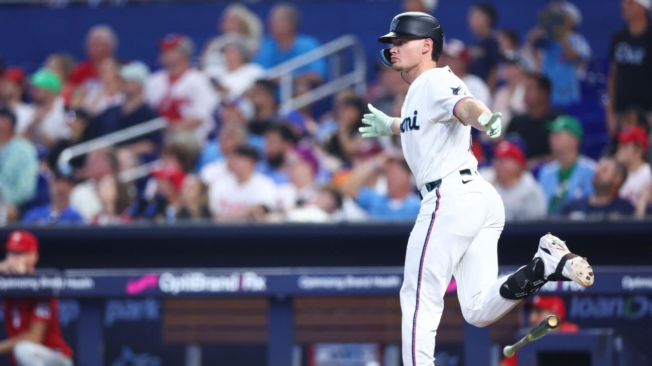 Griffin Conine, Marlins rally past Phillies for 21st comeback win
