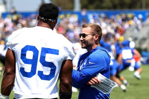 Rams' Sean McVay: No Aaron Donald update, but 'trending upwards