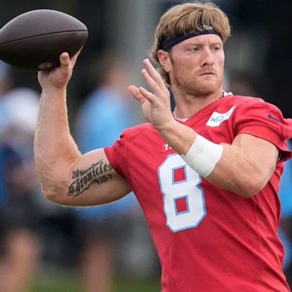 Confident Will Levis OK competing for Titans' backup QB spot