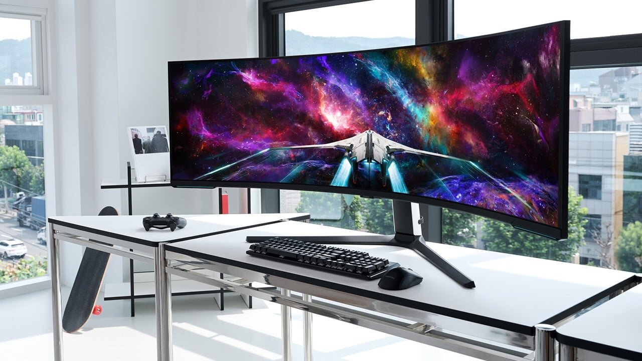 Samsung's Absolutely Massive 57" Dual 4K Gaming Monitor Drops to the Lowest Price I've Ever Seen