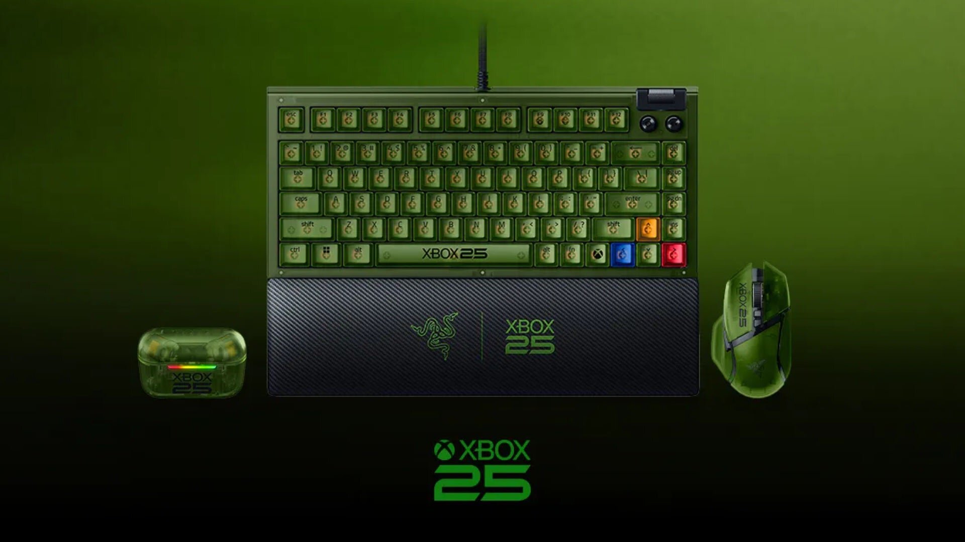 Some Razer Gaming Gear Is Getting (Slightly Different) Translucent Green Options for Xbox's 25th Anniversary