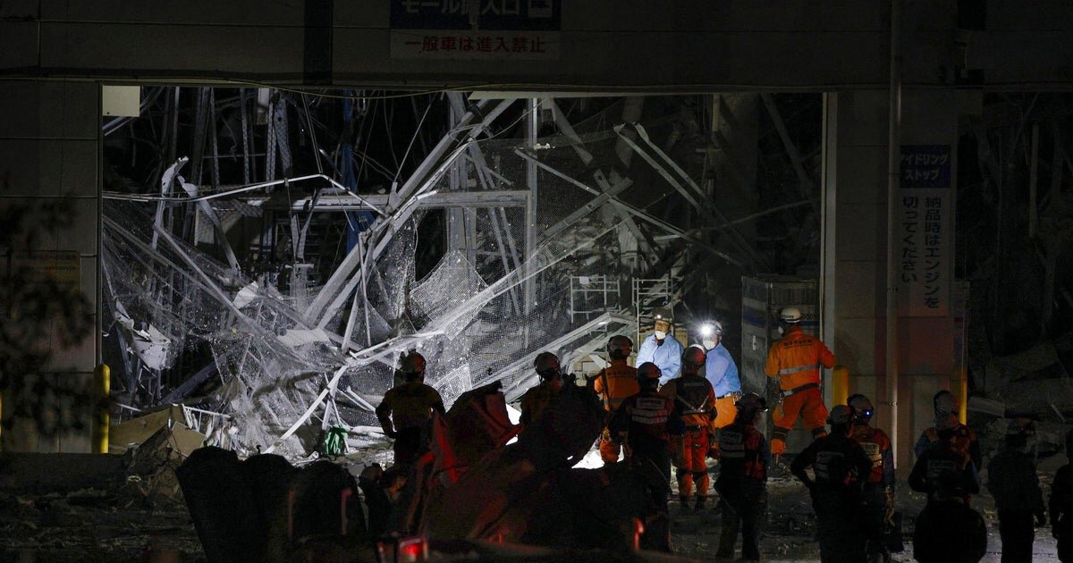Japan quake kills at least 5; more trapped in collapsed mall, factory