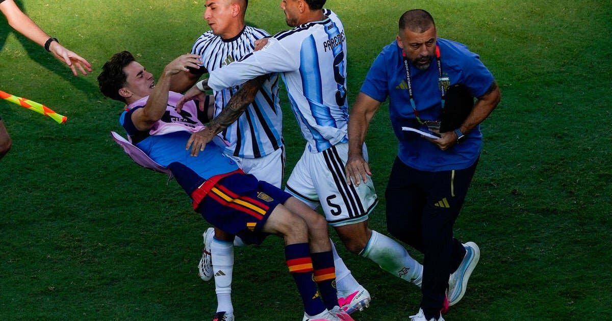 FIFA hits Argentina with World Cup charges for scuffle, political banner
