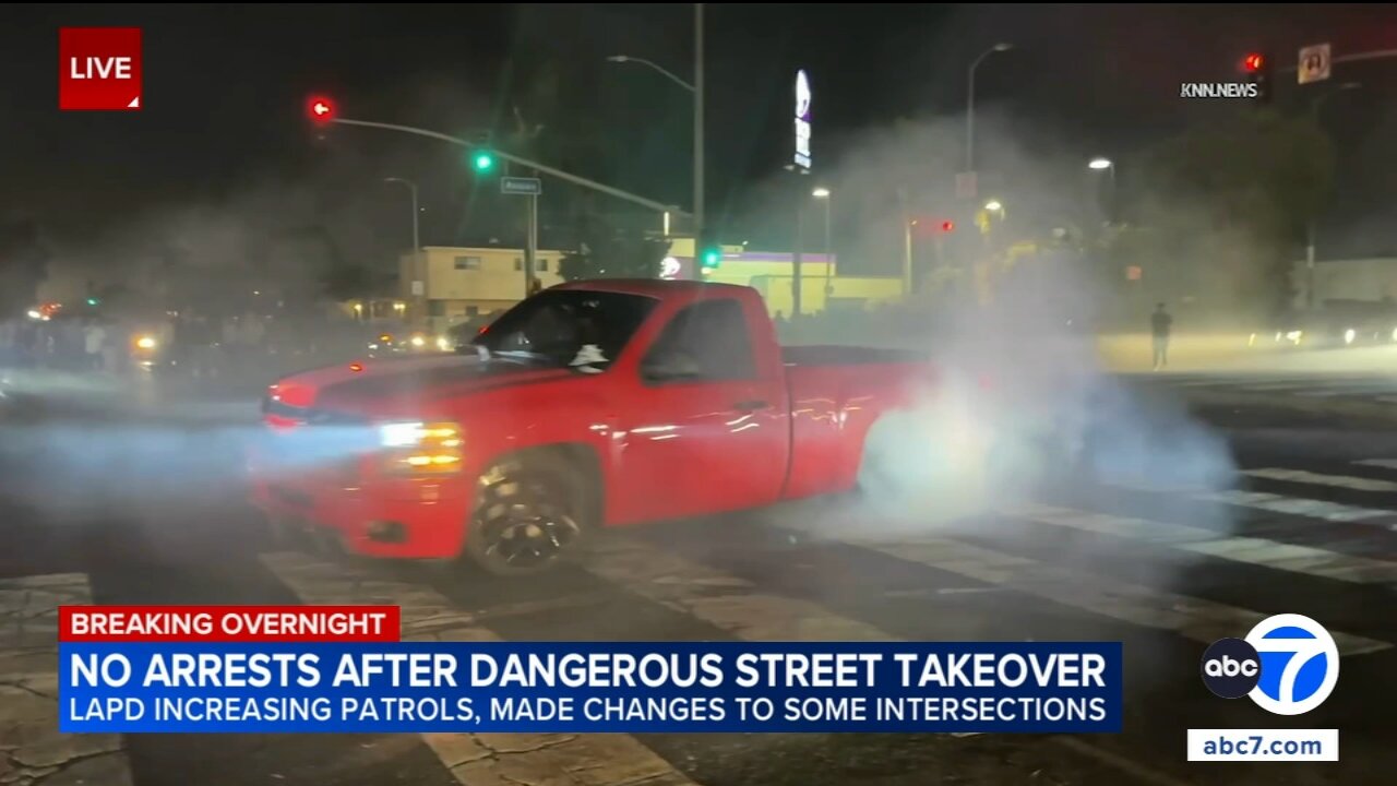 Watts, Northridge see dangerous street takeovers overnight as authorities crackdown