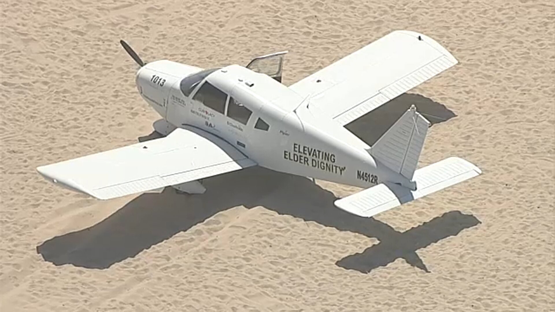 Small plane makes emergency landing on sand at Huntington Beach