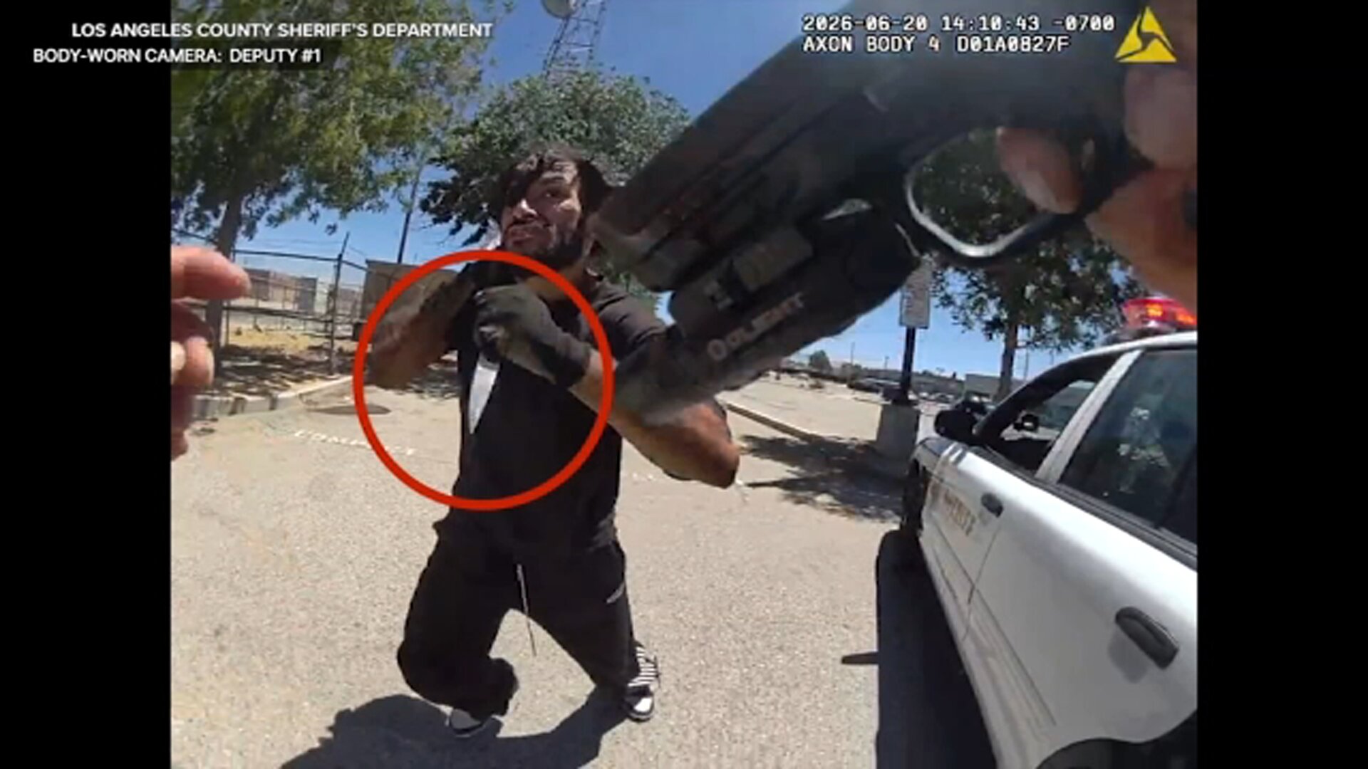 Bodycam video shows fatal shooting of suspect who stabbed deputy in Lancaster, LASD says