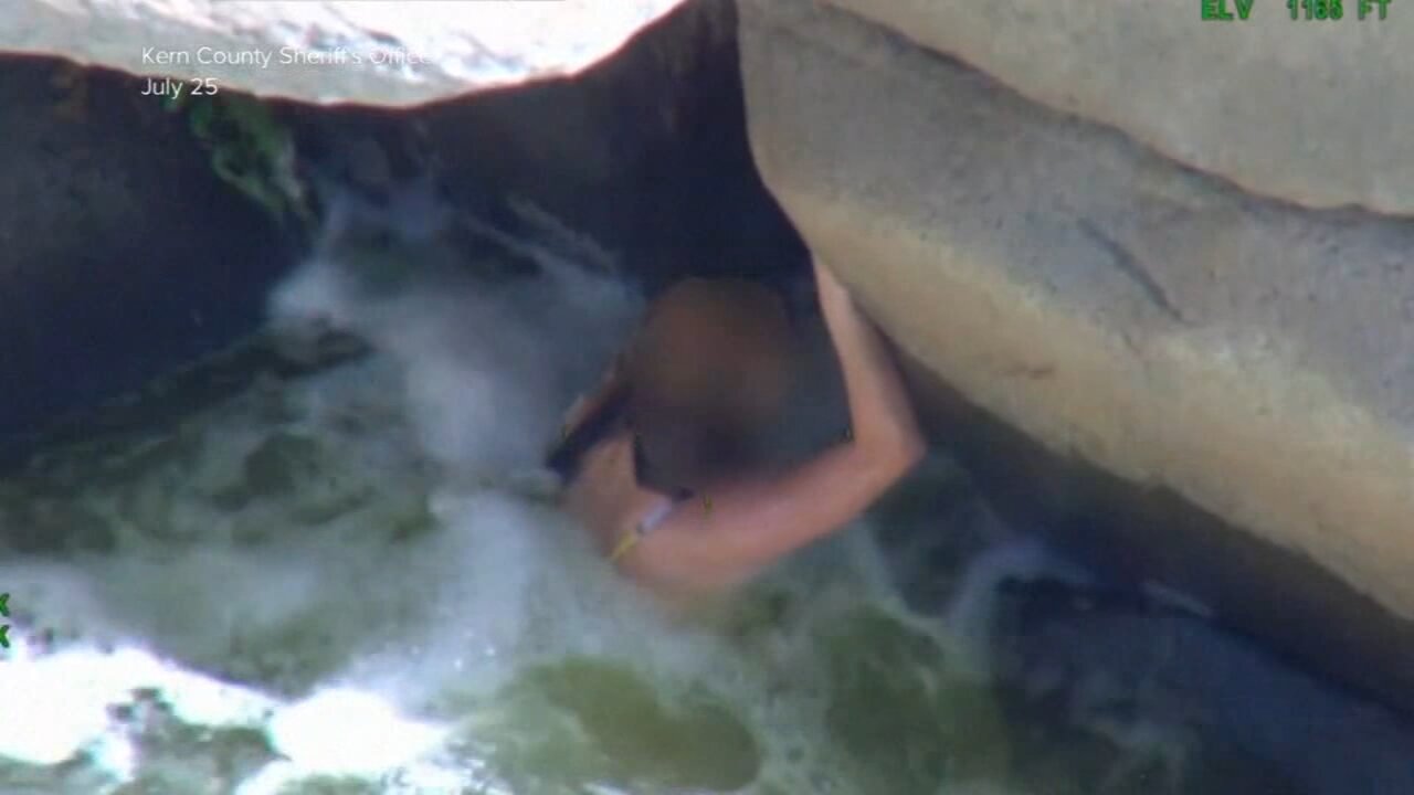Dramatic video shows woman rescued from raging rapids in deadly California river