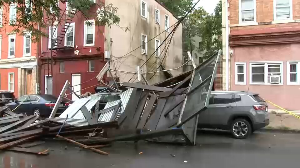 Cars crushed after building under construction collapses in Mount Vernon