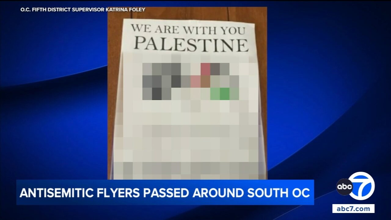 Antisemitic flyers found near Coto de Caza, Orange County officials say