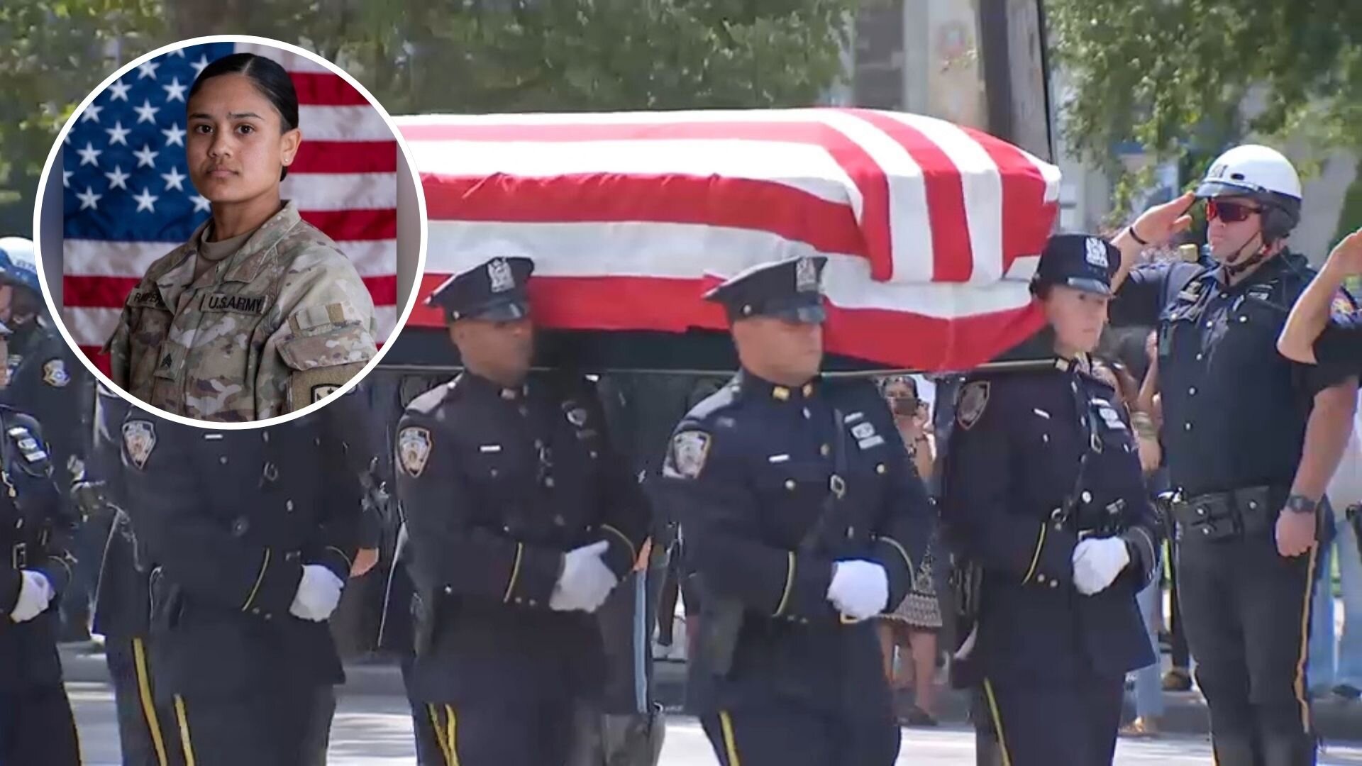 Friends, family and NY officials gather for funeral of Staff Sgt. Angel Rampersad in Queens