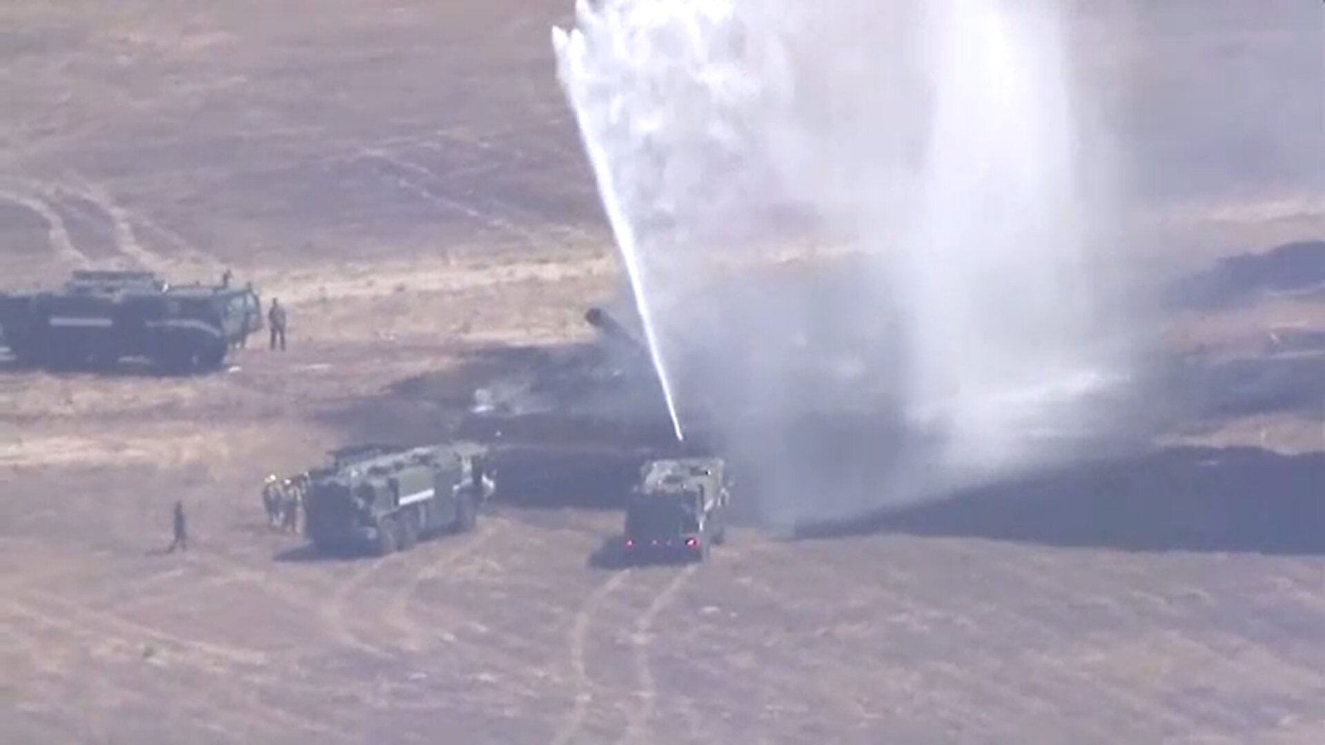 F-35 military jet crashes in San Diego's Miramar neighborhood; pilot ejected