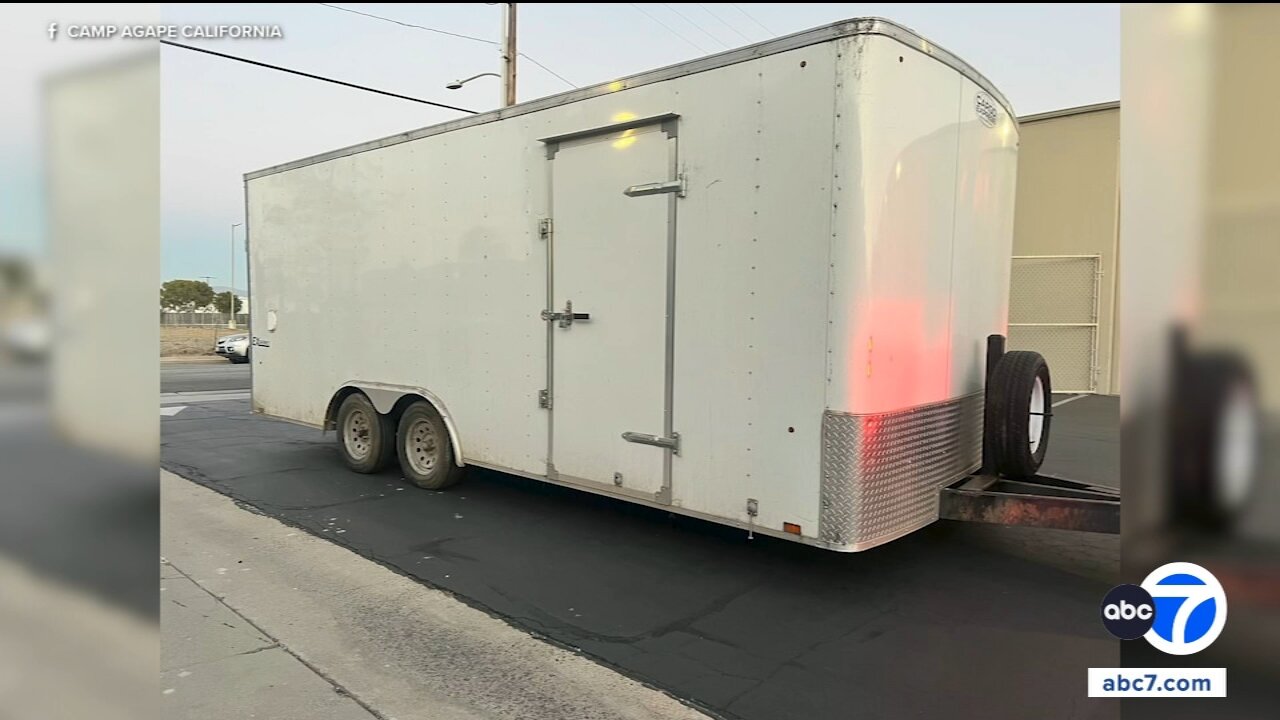 Thousands of dollars in camp supplies stolen from Camp Agape California storage trailer in Anaheim