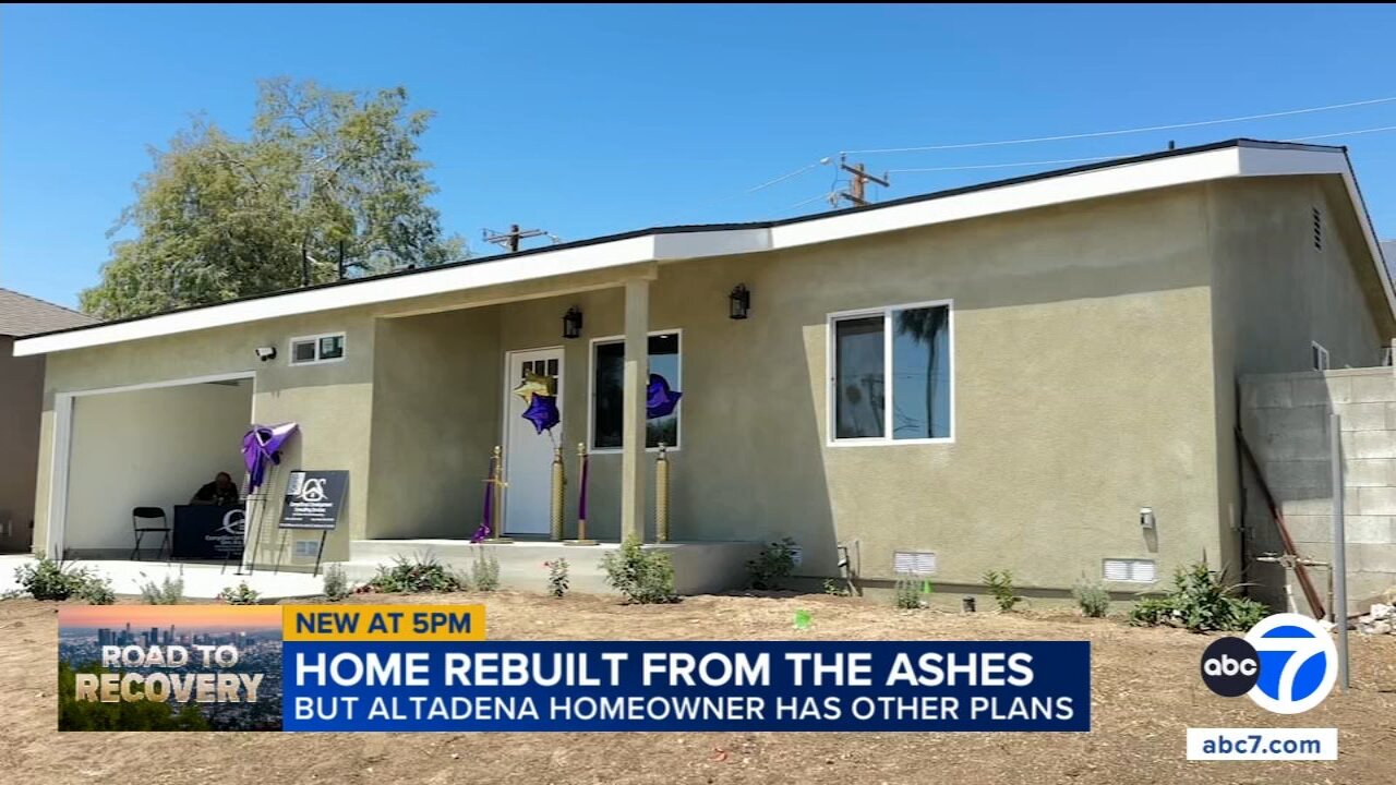 New home rises from Eaton Fire devastation, but 84-year-old owner has different plans