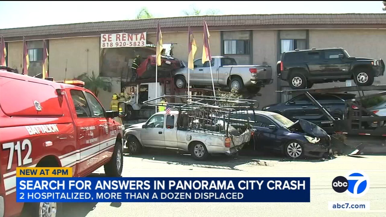 Truck driver says he felt nauseous before crashing into Panorama City apartment complex