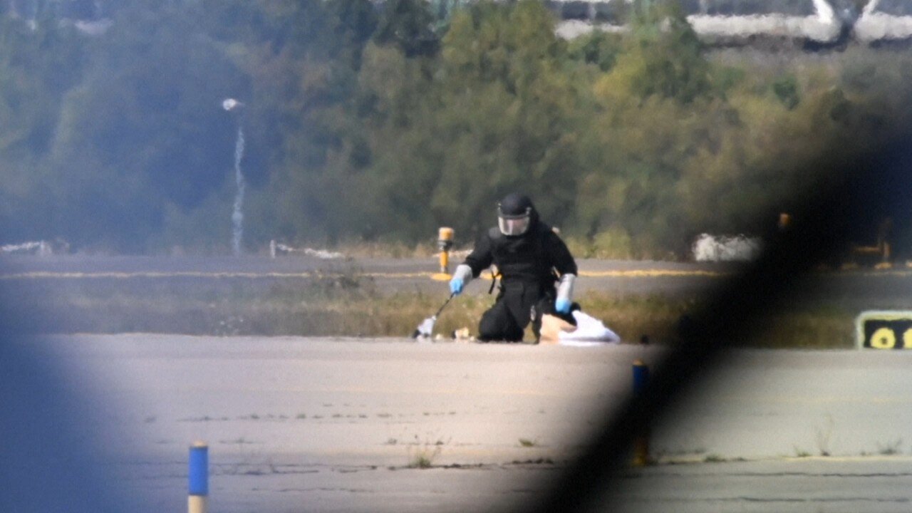 Drone with explosive device found near Ukrainian plane at German airport