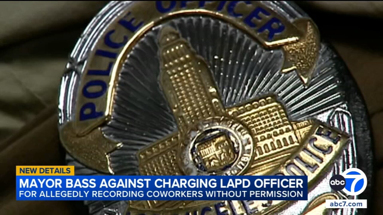 Mayor Bass criticizes DA for charging LAPD officer accused of recording co-workers' racist comments