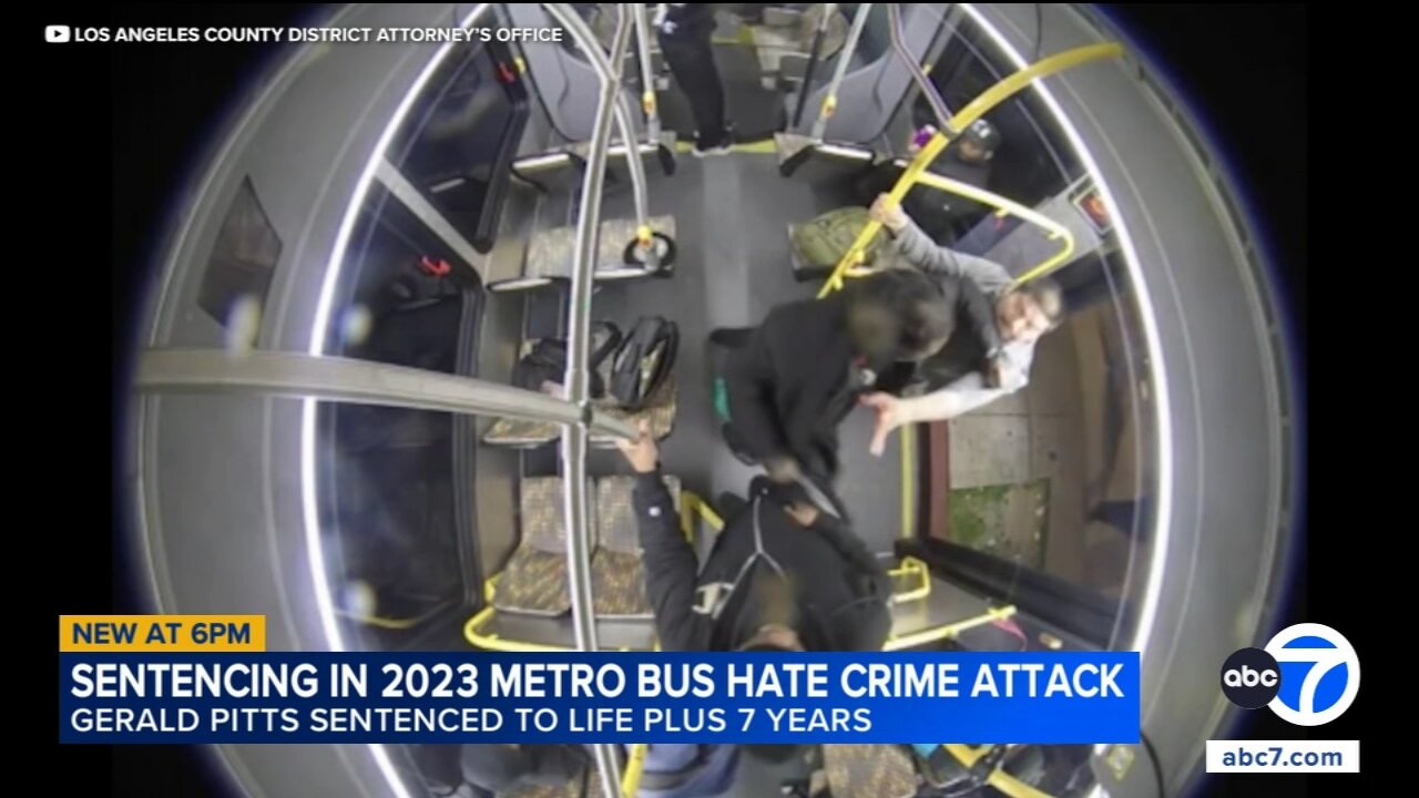 LA County DA details crackdown on hate crime; suspect in 2023 Metro bus stabbing gets life sentence