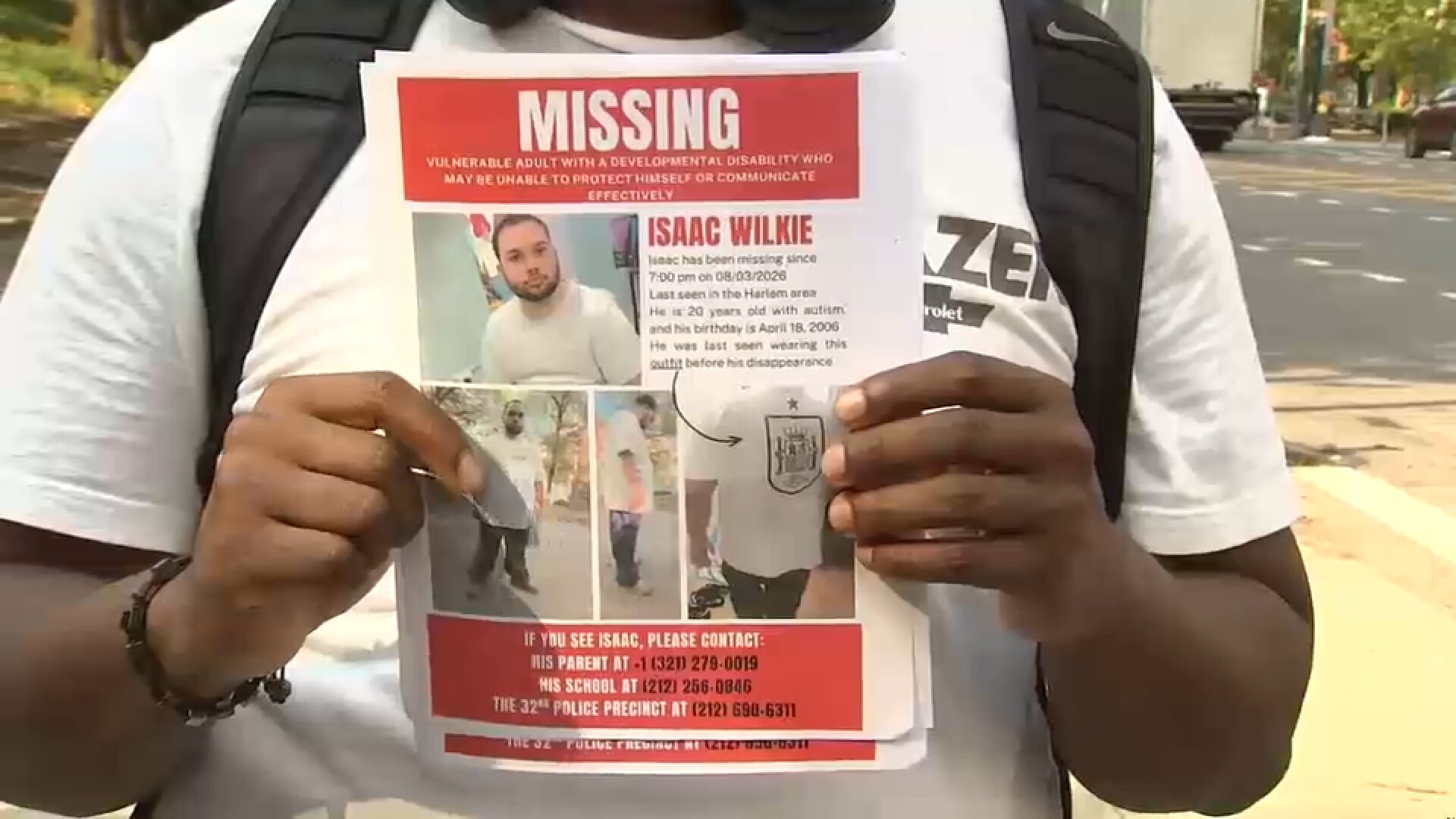 Search underway for missing 20-year-old man with autism from Harlem