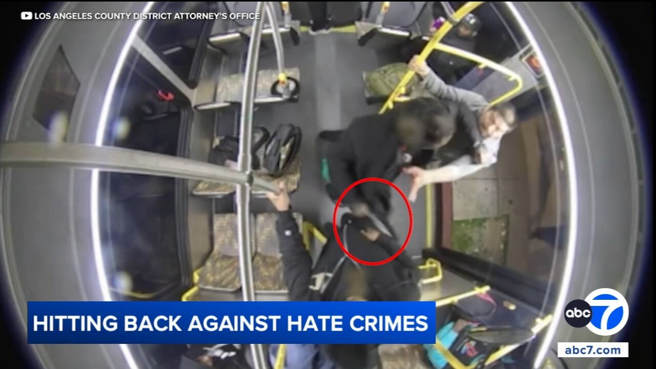 LA County DA details crackdown on hate crime; suspect in 2023 Metro bus stabbing gets life sentence