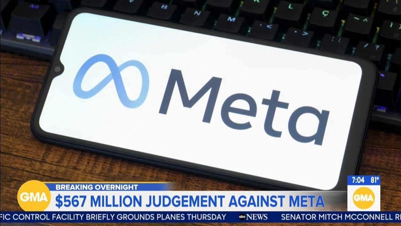 Court orders Instagram and Facebook's Meta to pay $567M to address kids' mental health online