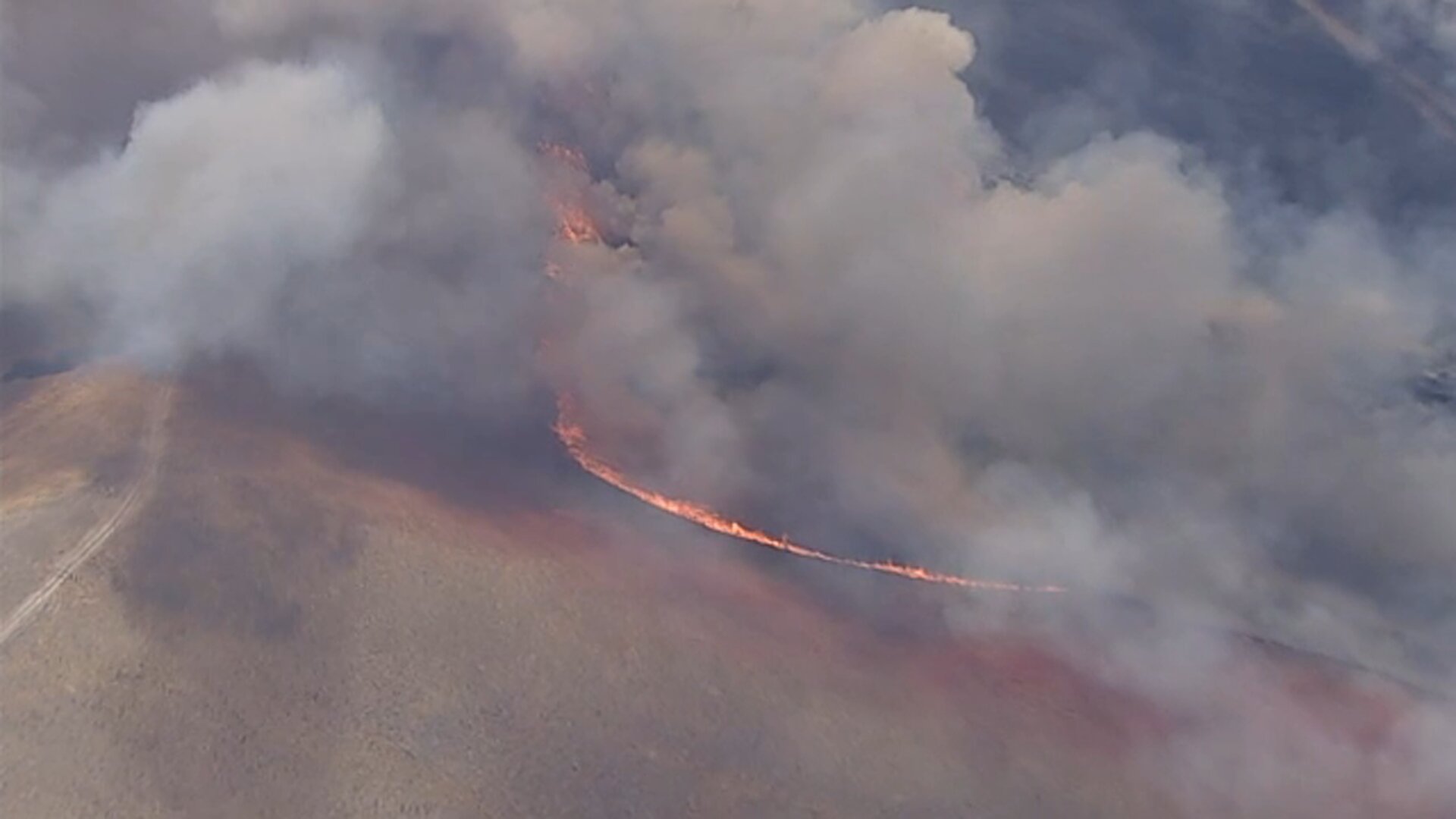 Evacuation orders, warnings issued as fast-moving brush fire shuts down 5 Freeway in Gorman