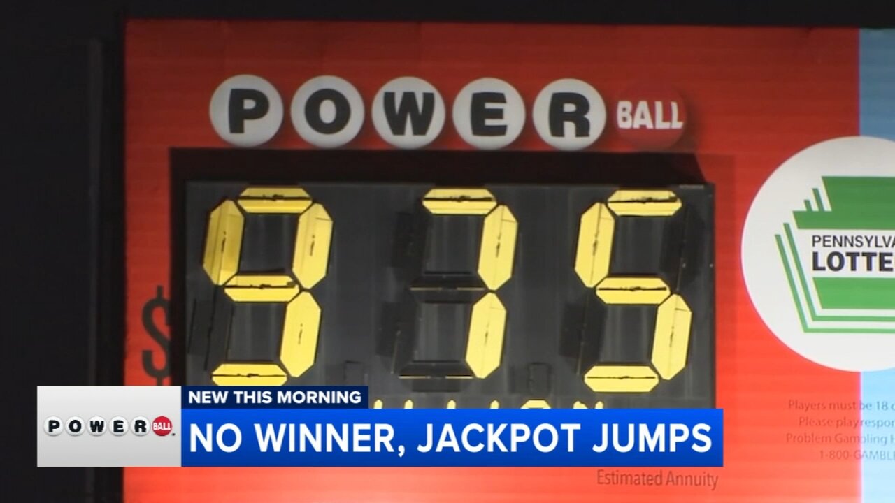 Powerball jackpot rises to $1B after Monday night's winning numbers end without big winner; next drawing Wednesday