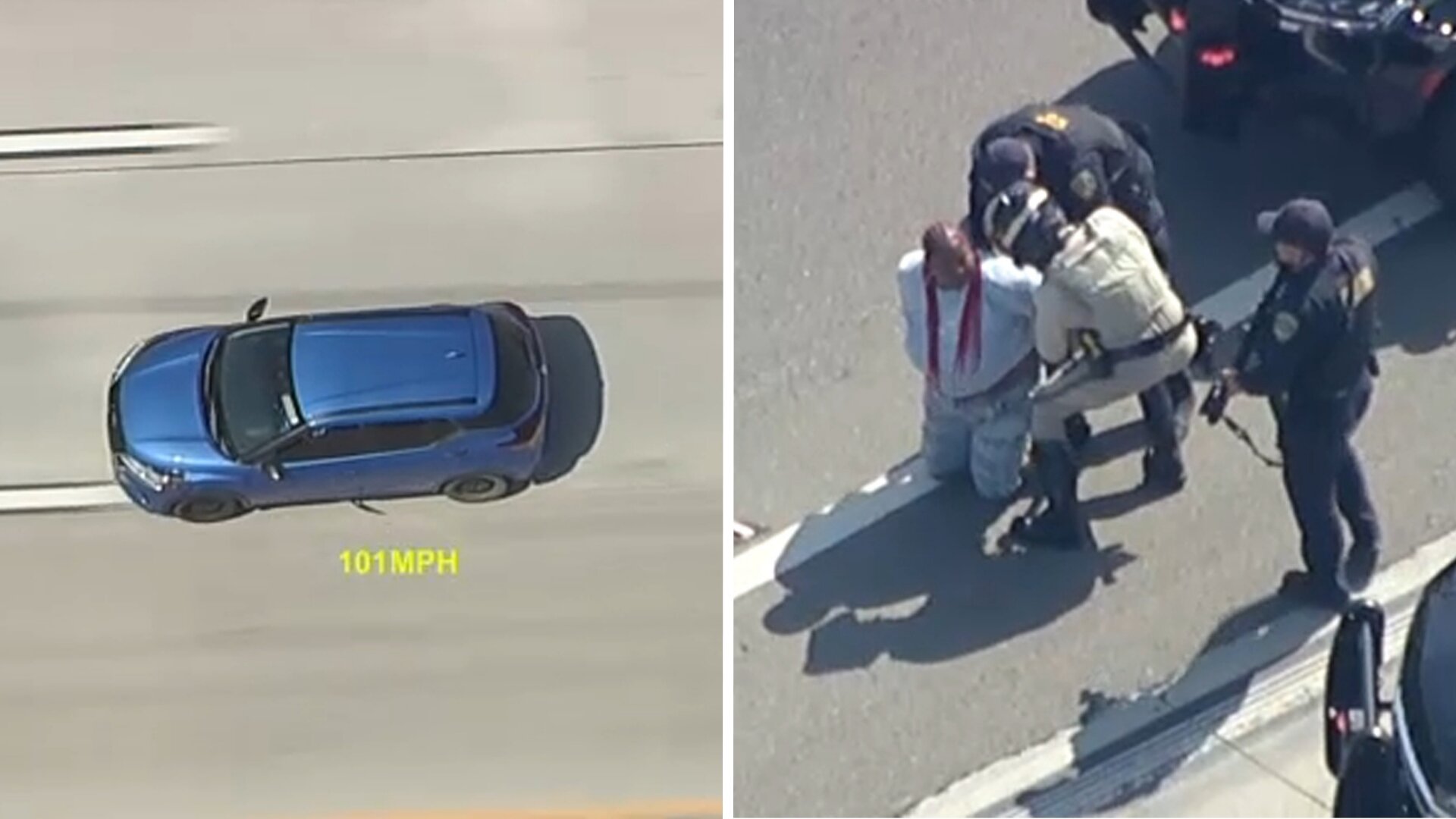 Driver taken into custody after lengthy high-speed chase through IE and San Gabriel Valley