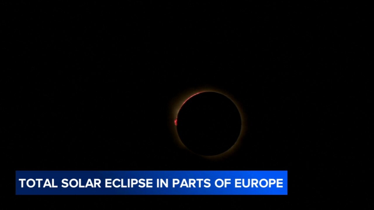 Millions crowd Spanish cities to see country's first total solar eclipse in over a century