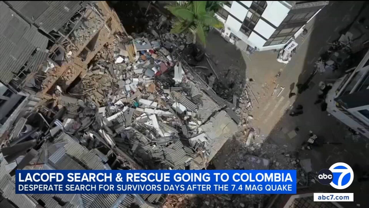 L.A. County search and rescue team deploys to Colombia to assist with quake recovery efforts