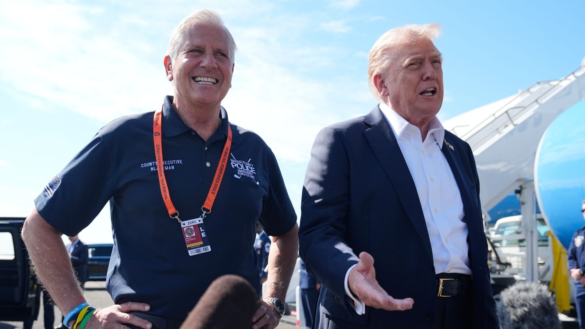 President Trump's visit to Long Island on Friday could bring traffic, protests