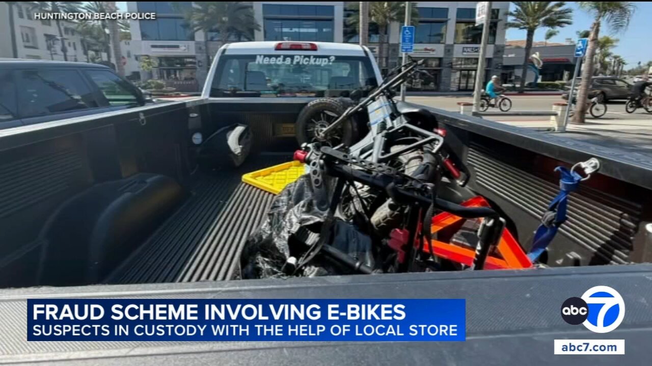 2 arrested in alleged fraudulent e-bike purchase scheme, Huntington Beach police say