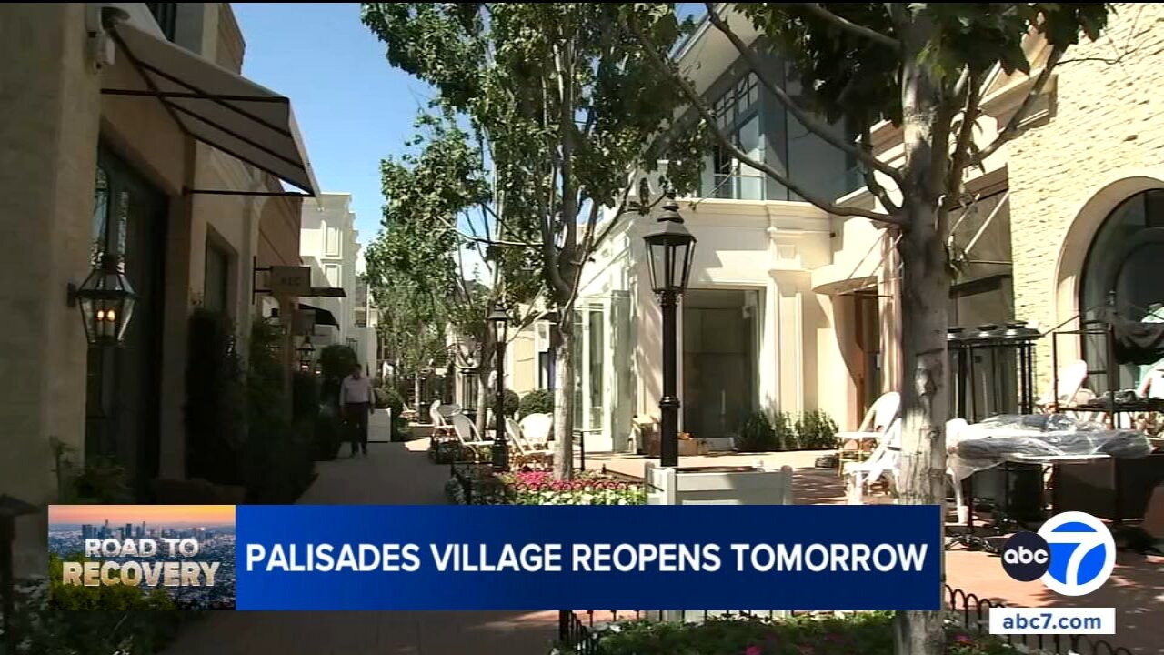 Palisades Village reopens this weekend, marking significant milestone for community