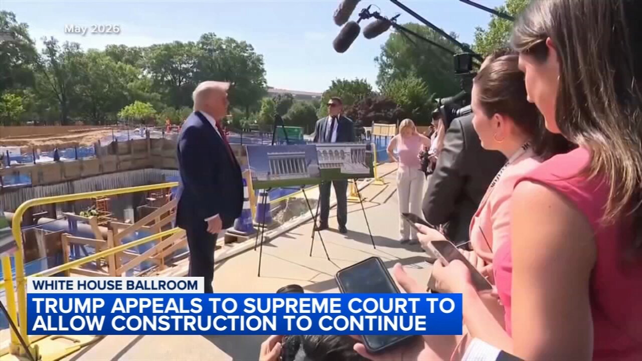 Trump admin says White House ballroom 'beyond the point of no return' in Supreme Court appeal