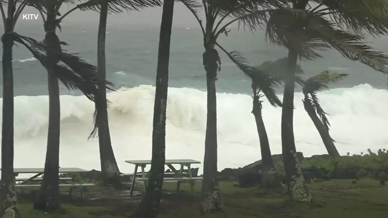 Lala strengthens into a hurricane and bears down on Hawaii’s Big Island with heavy rain, winds