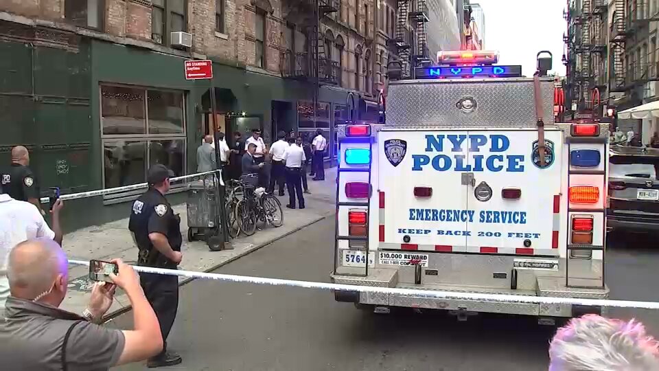 NYPD officer fires at man with butcher's knife in Lower East Side confrontation