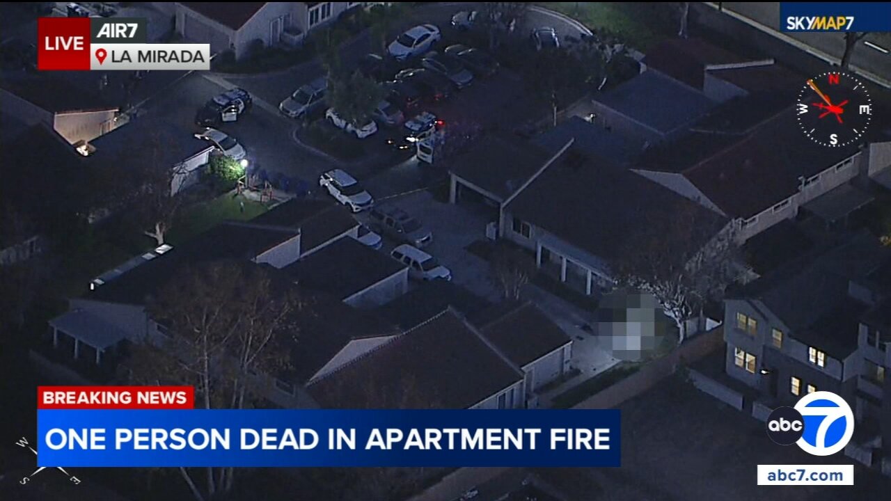 1 dead after apartment fire in La Mirada, officials say