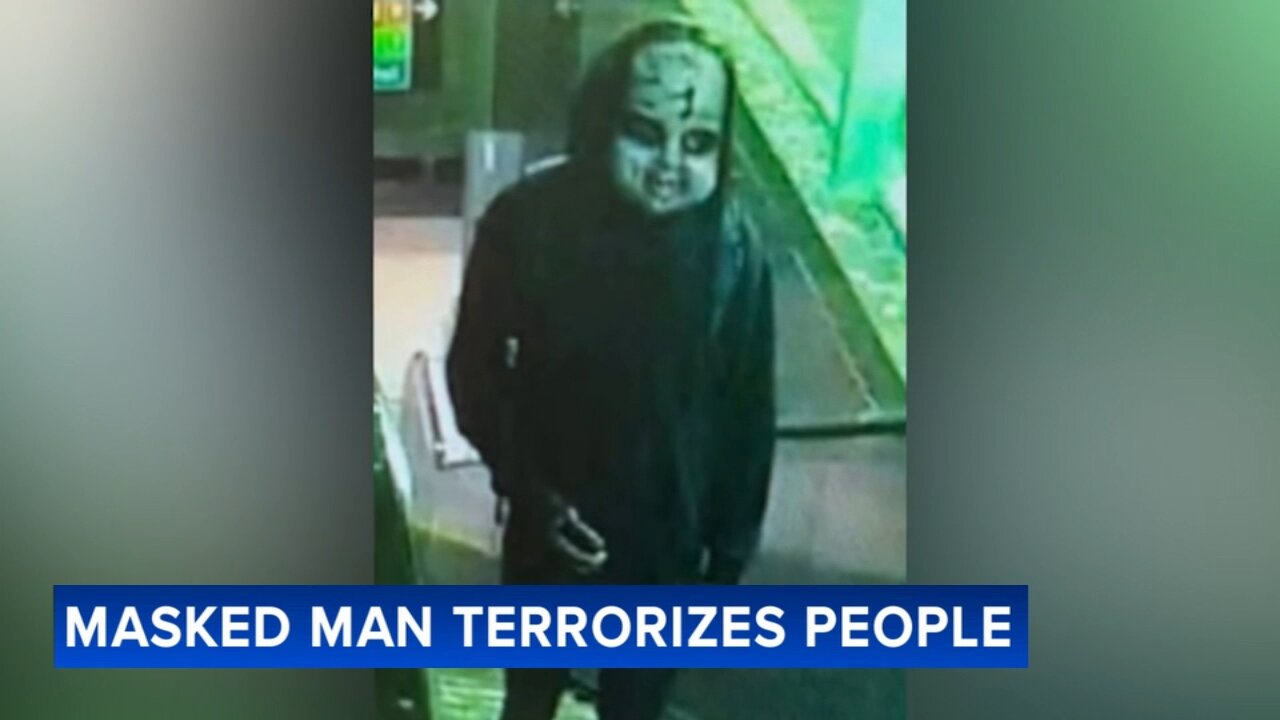 Suspect wearing 'Chucky doll' face mask accused of terrorizing people in Philadelphia: Police