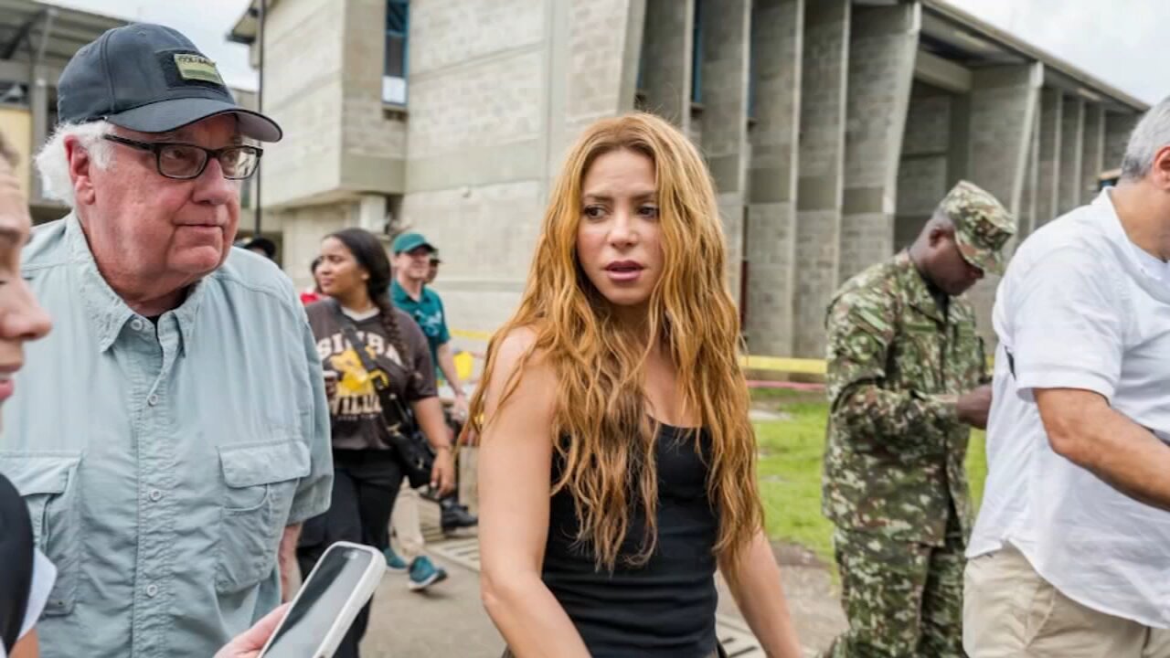 Shakira makes surprise visit in earthquake-damaged Colombia and commits to rebuilding schools