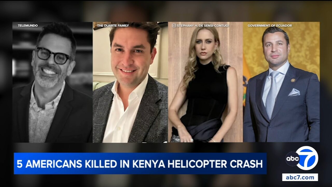 5 Americans among 7 dead after helicopter crashes in Kenya
