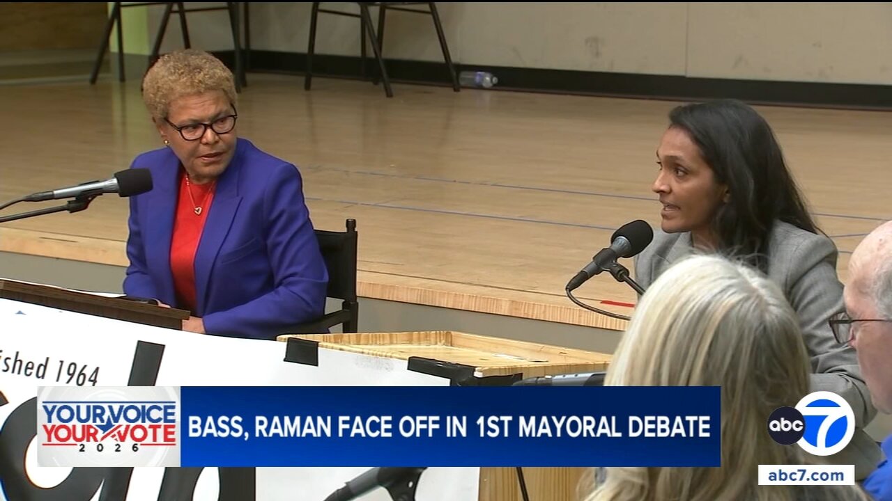 Bass and Raman clash over homelessness, policing in fiery LA mayoral debate