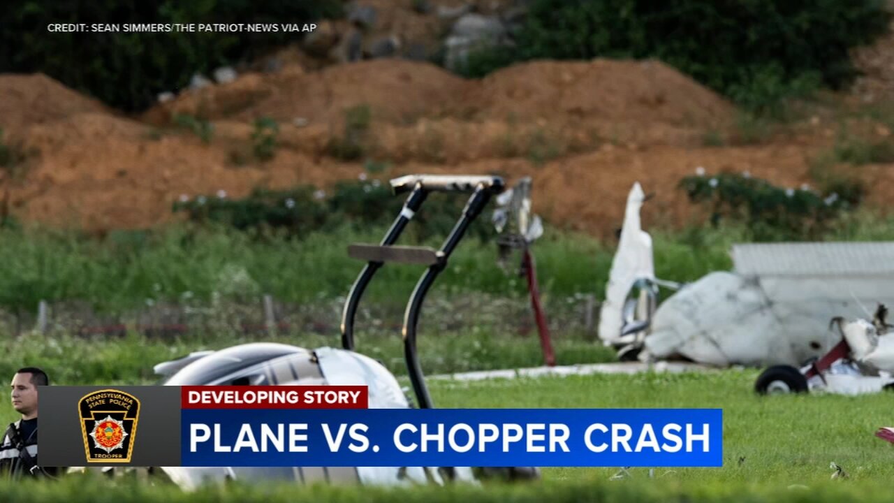 Pilot killed, 2 State Police troopers injured in midair crash at Carlisle, Pennsylvania airport