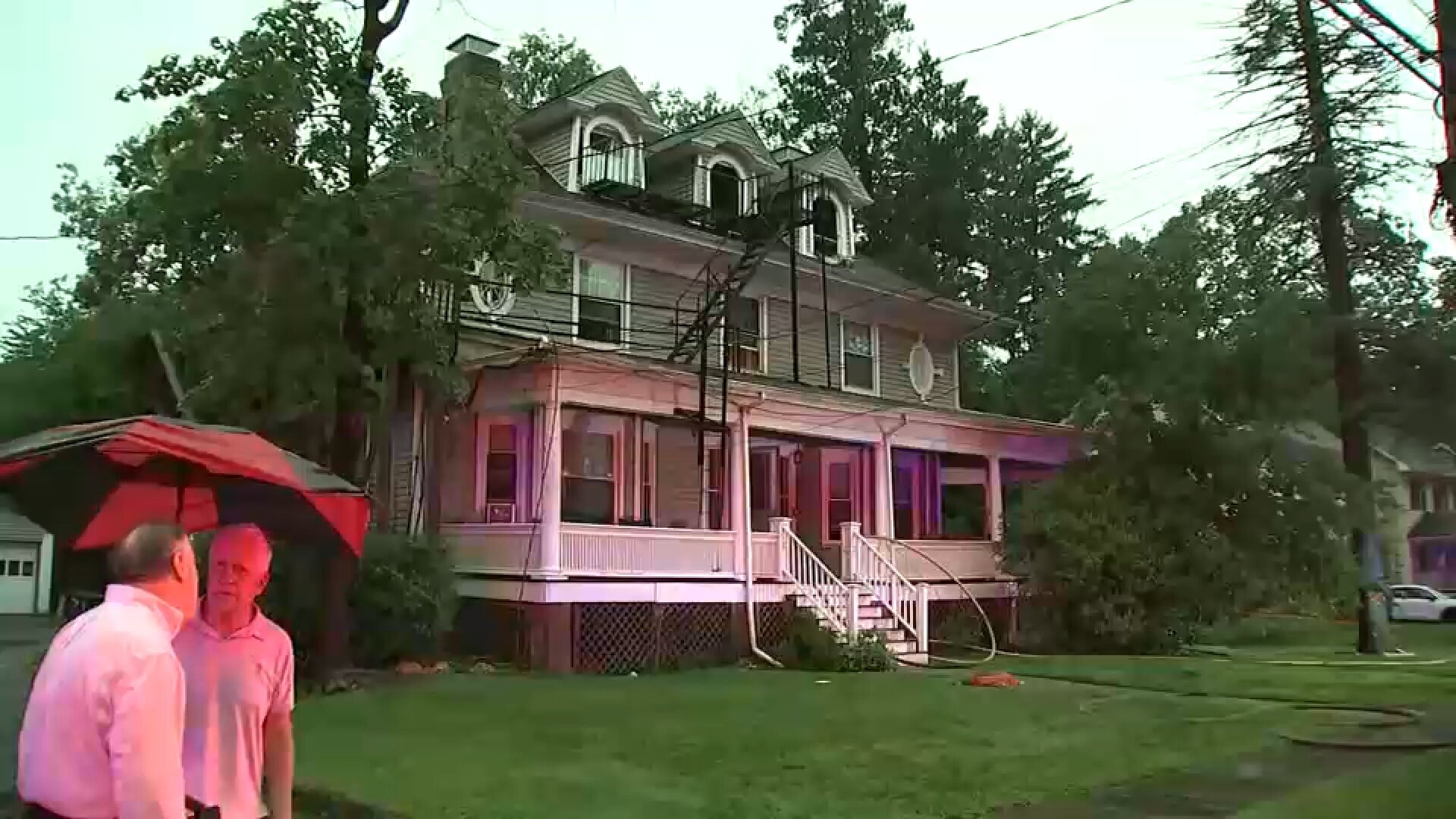 Apparent lightning strike ignites attic fire at home in Summit, New Jersey, residents say