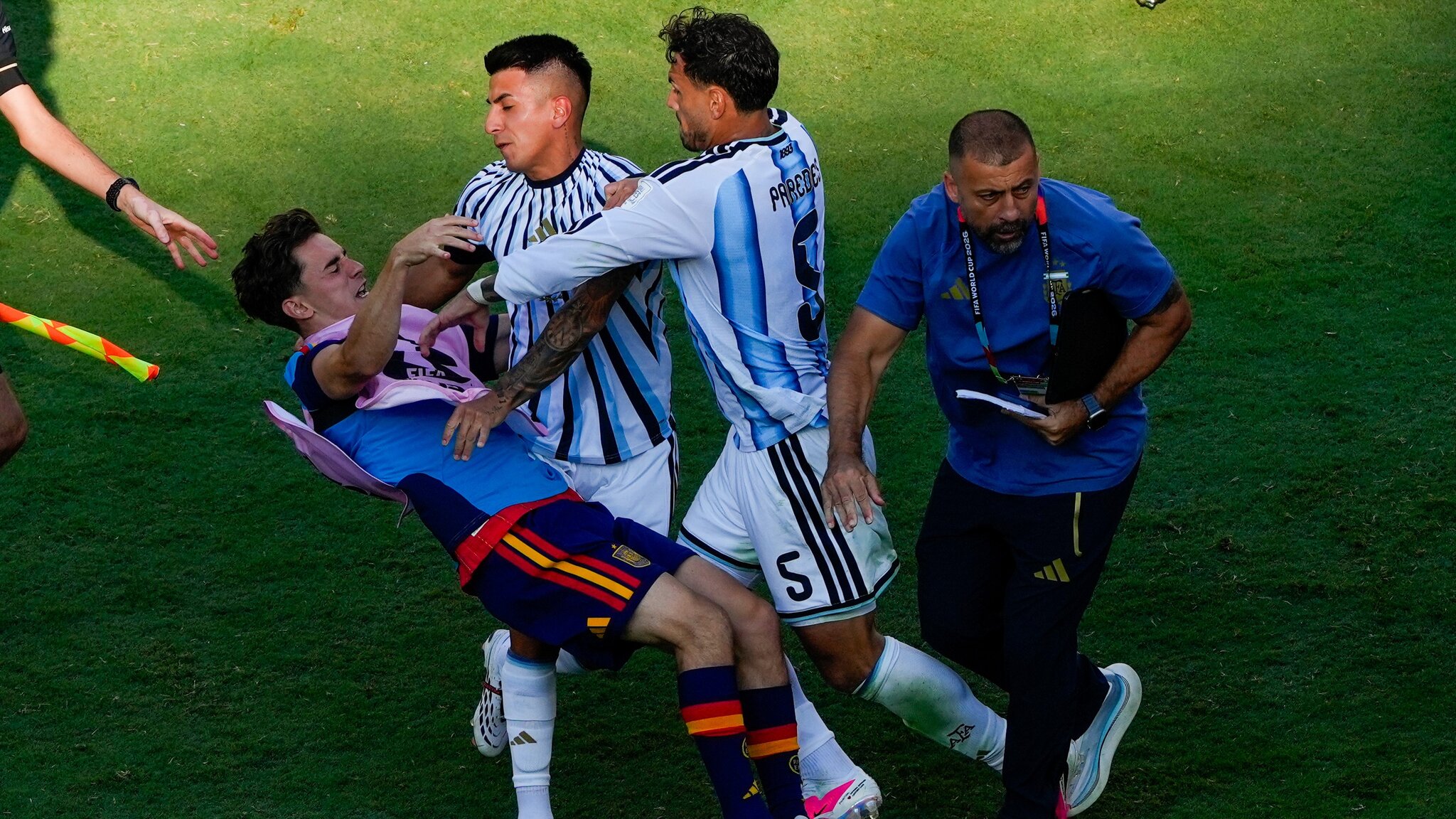 FIFA sanctions Argentina and several players for World Cup final scuffle
